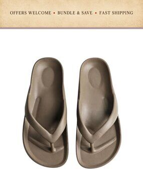 Arch Support Flip Flops EVA Cushioning Thong Sandals Non-Slip Shower Beach